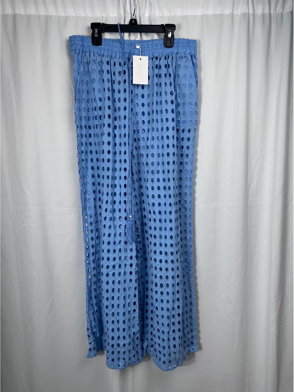 Dotti Peri Blue Cover Up Pants, Size Large